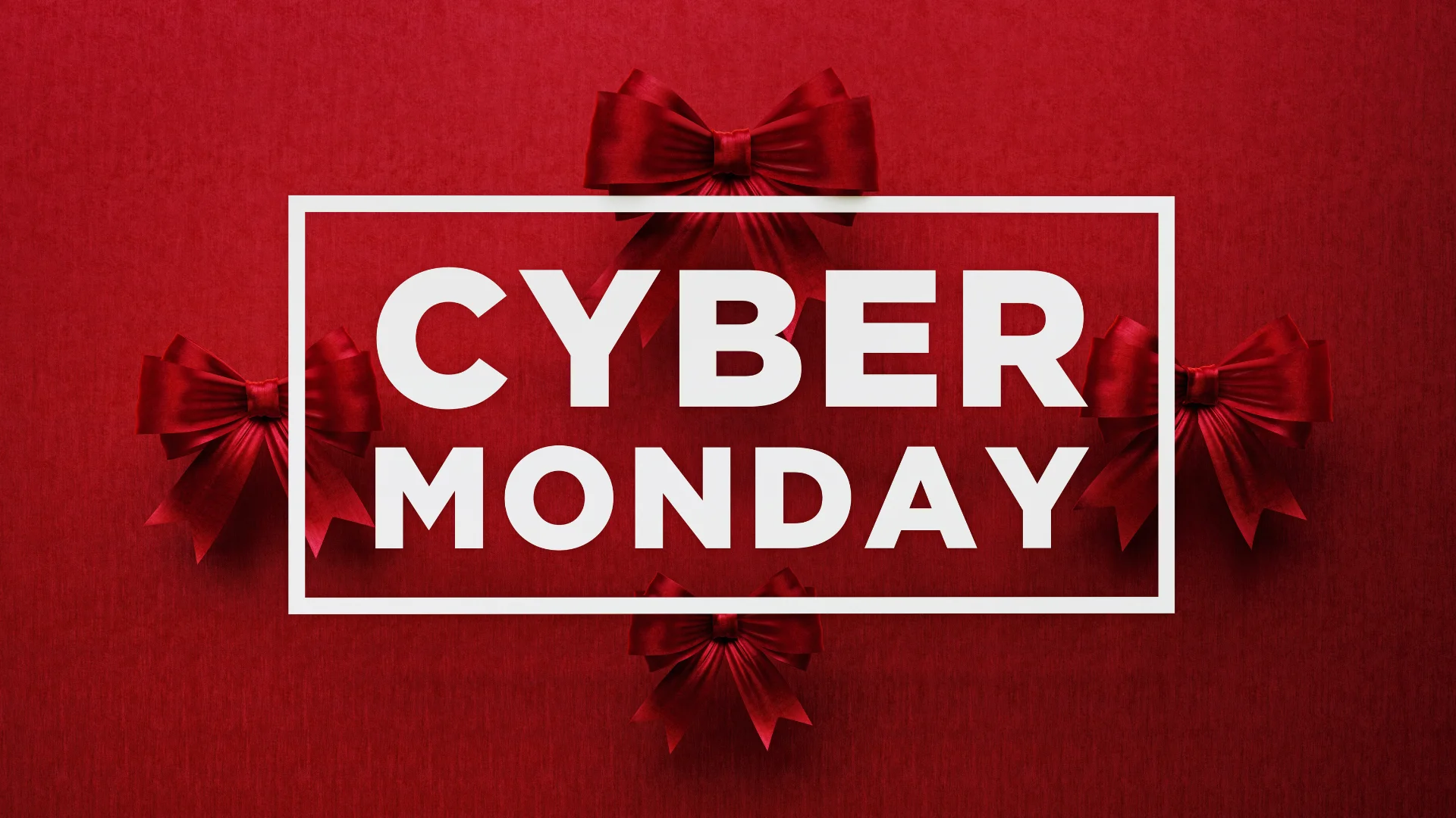 Cartelería digital para publicidad de Cyber Monday en Canarias