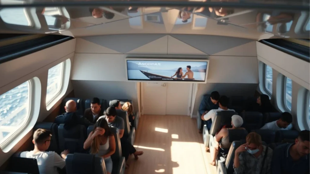 Publicidad en navieras mostrada a bordo de barcos en las Islas Canarias