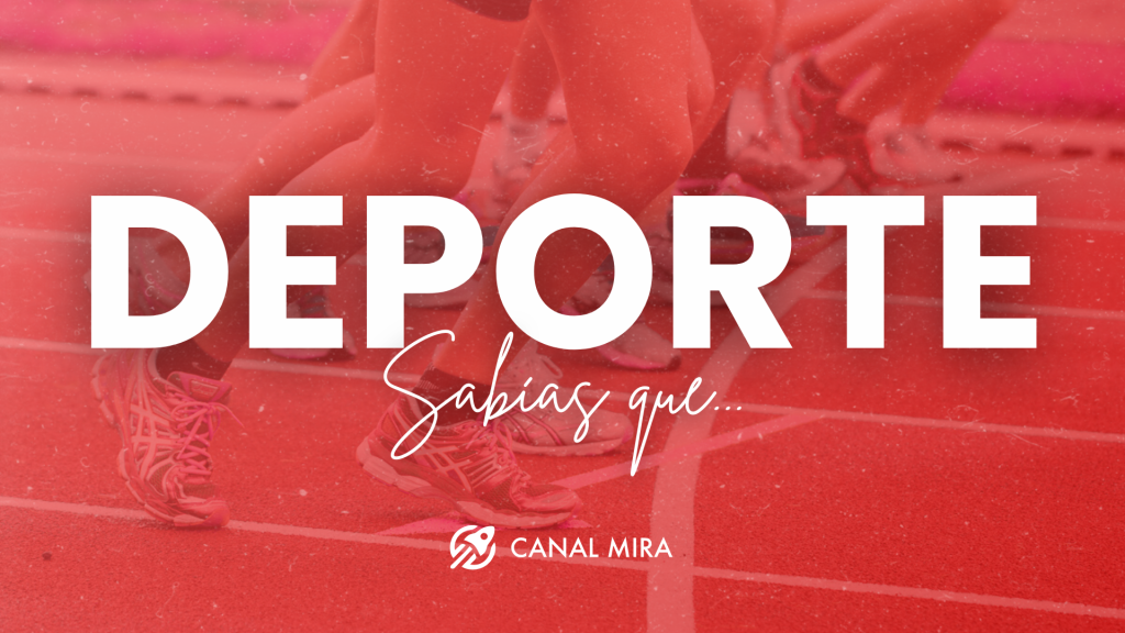 Imagen de la sección deportiva de Canal Mira con elementos gráficos dinámicos y modernos.